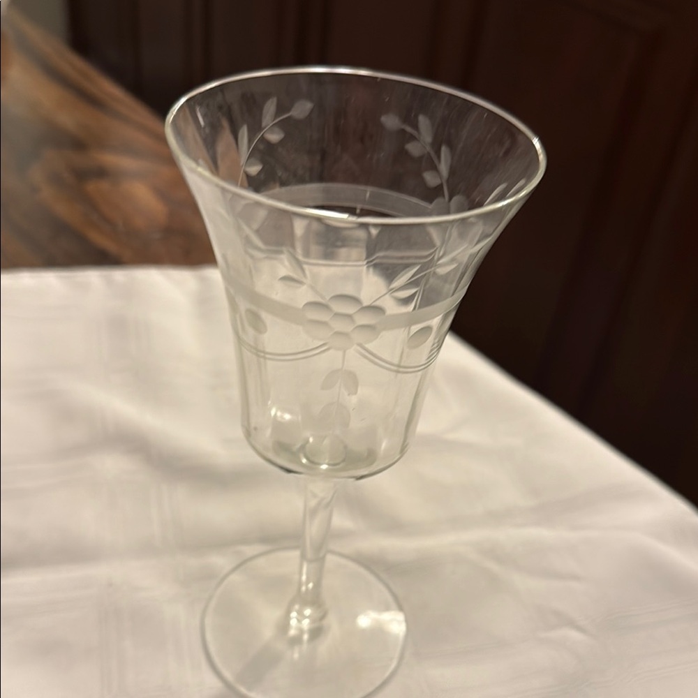 Elegant Clear Wine Glass